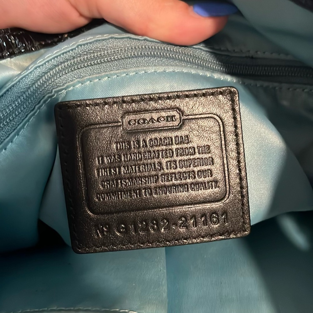 Black Coach Shoulder Bag - Picture 4 of 4